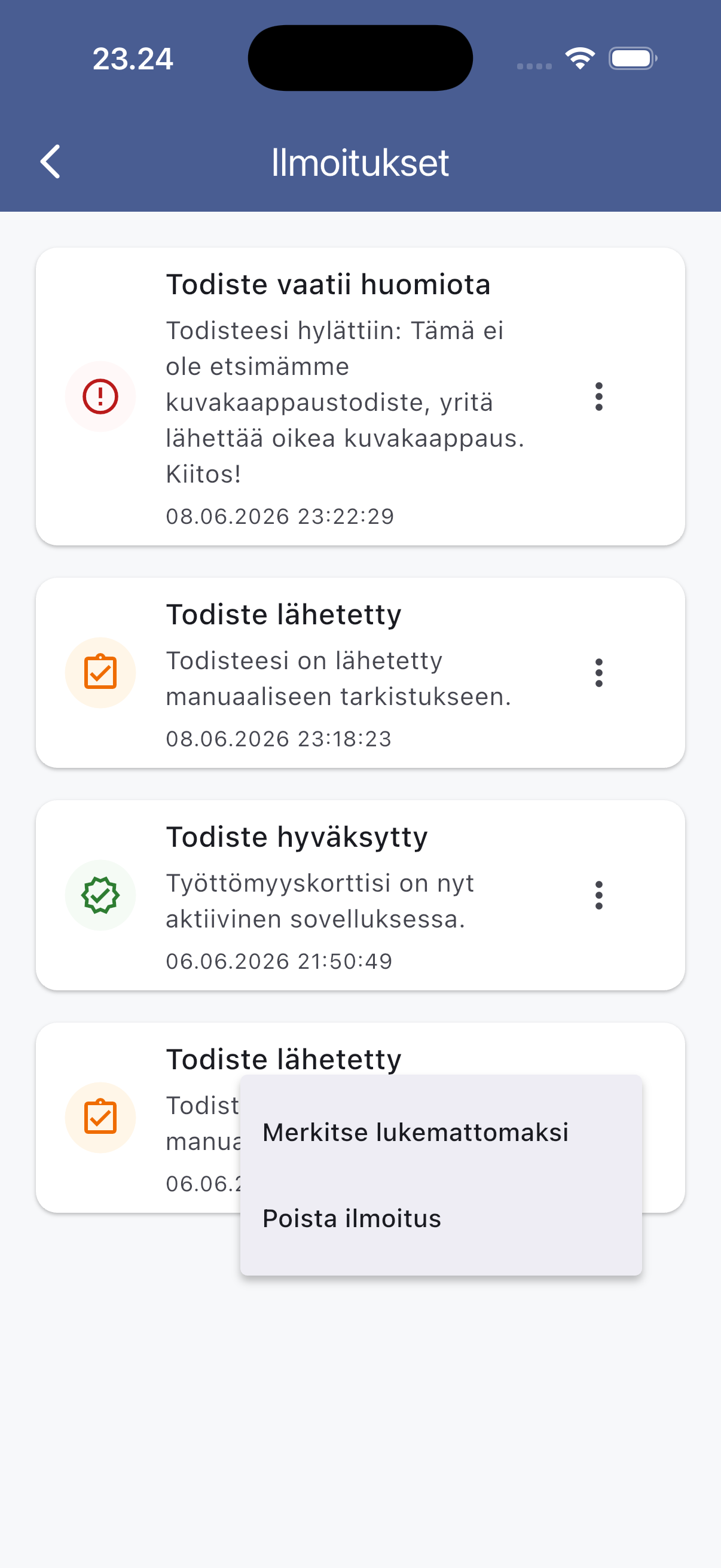 Seuraa ilmoituksia
